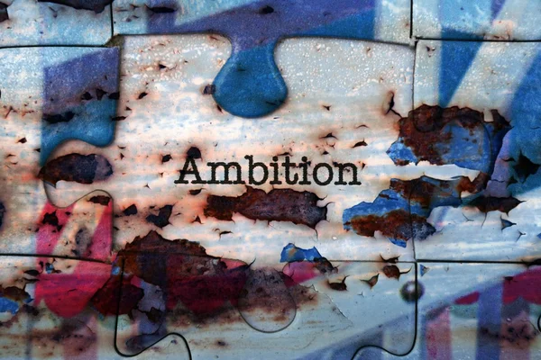 Ambition puzzle concept — Stock Photo, Image
