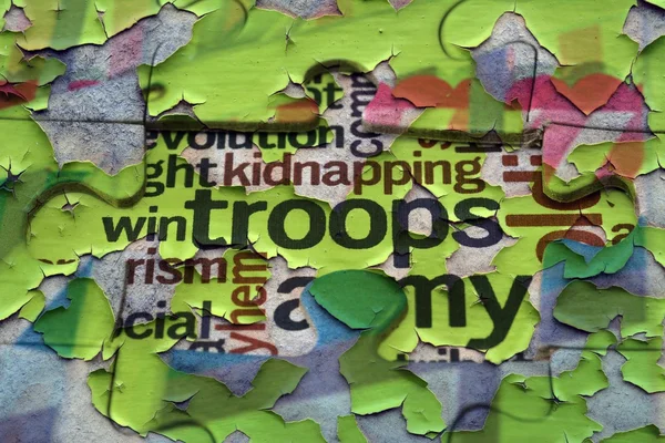 Conceito de puzzle do exército — Fotografia de Stock