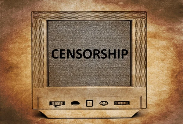 Censura TV —  Fotos de Stock