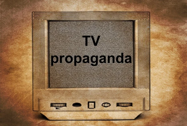 Телевизионная пропаганда — стоковое фото