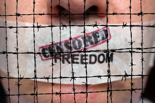Censurerade frihet — Stockfoto