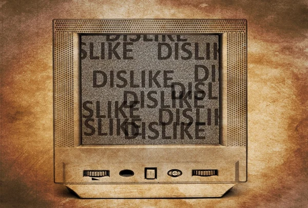 Dislike TV — Stock Photo, Image