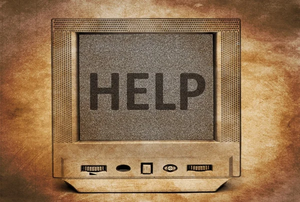 TV help concept — Stockfoto