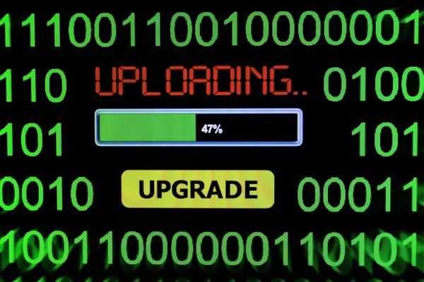 Uploaden van de upgrade — Stockfoto