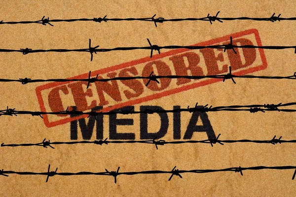 Censored media — Stock Photo, Image