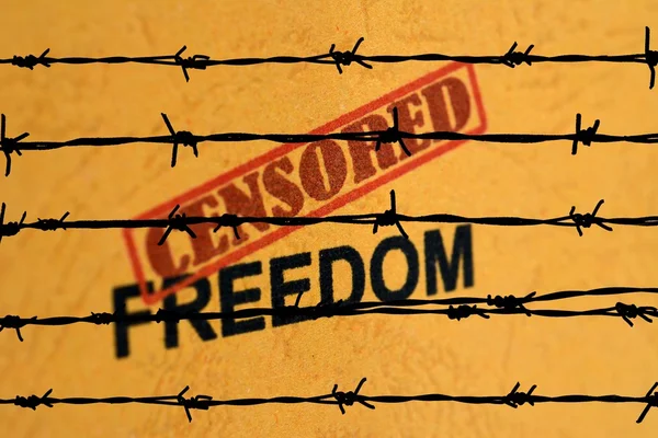 Censored freedom — Stock Photo, Image