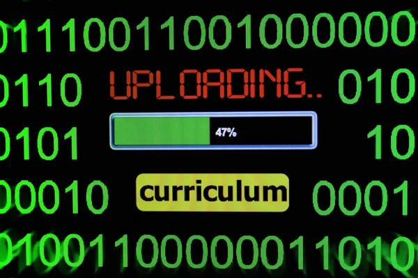 Upload curriculum — Stock Photo, Image