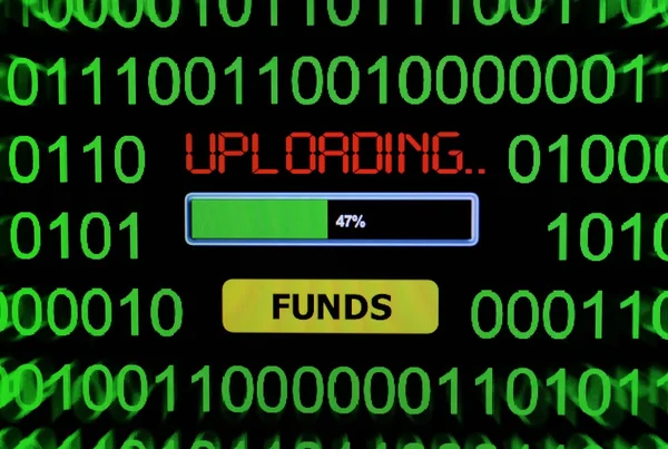 Upload funds — Stock Photo, Image