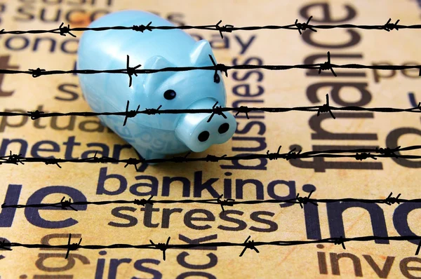 Concetto di stress bancario — Foto Stock