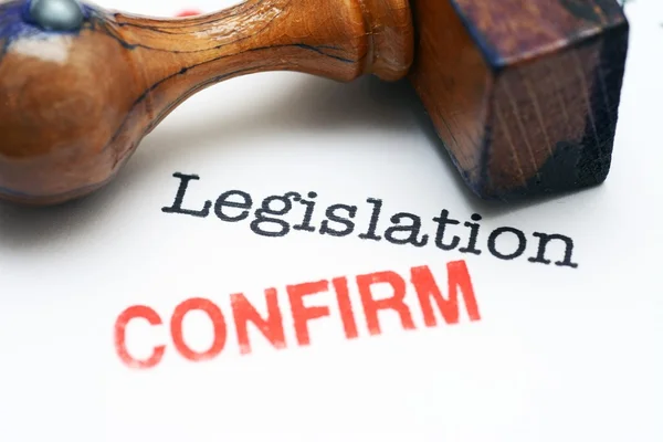 Legislation - confirm — Stock Photo, Image