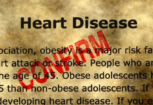 心脏疾病-确认 — 图库照片