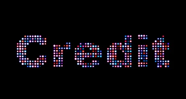信用主導のテキスト — ストック写真