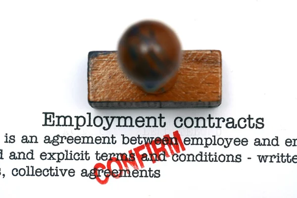 Umowa o pracę — Zdjęcie stockowe