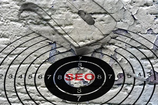 Concepto de objetivo Seo — Foto de Stock