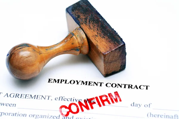 Employment contract — Stock Photo, Image