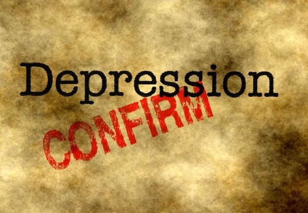 La depressione conferma — Foto Stock