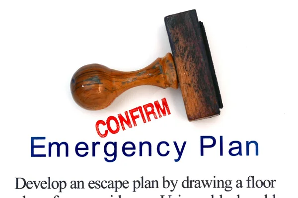 Emergency plan — Stock Photo, Image