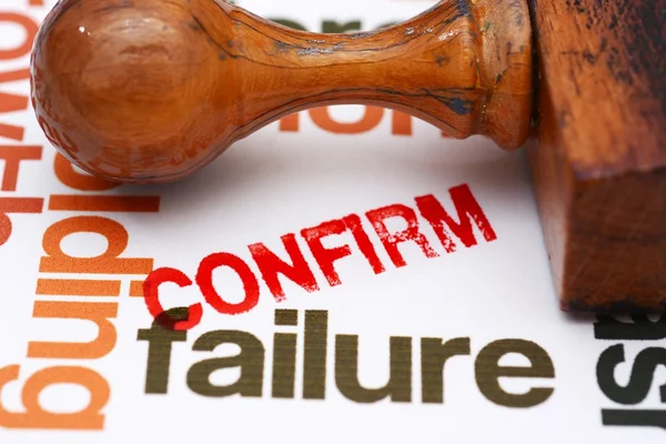 Failure confirm — Stock Photo, Image