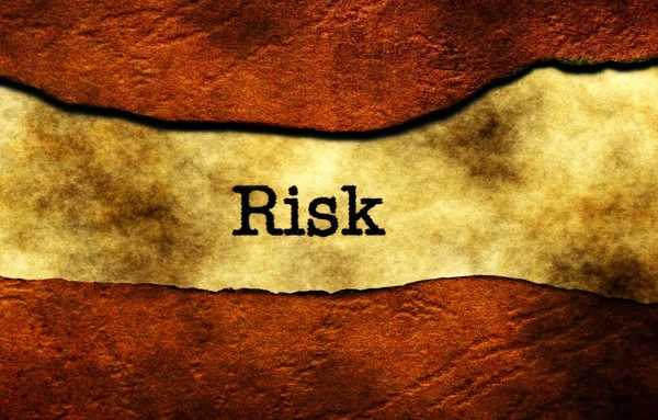 Risk koncept — Stockfoto