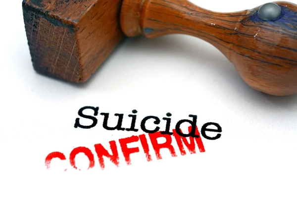 Il suicidio conferma — Foto Stock