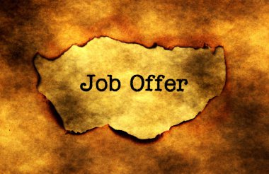 Job offer concept clipart