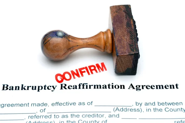 Bankruptcy agreement — Stock Photo, Image