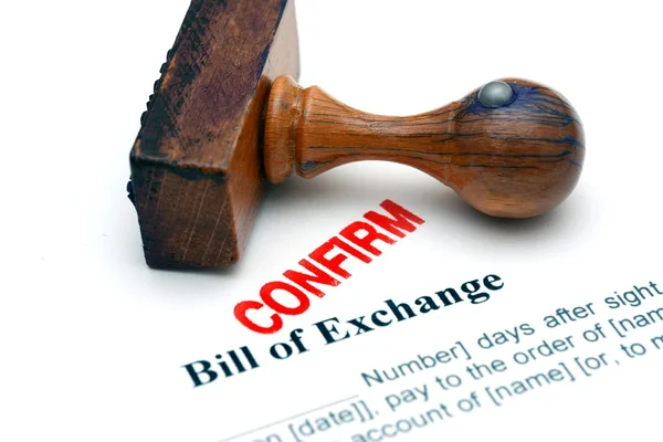 Bill of exchange — Stock Photo, Image