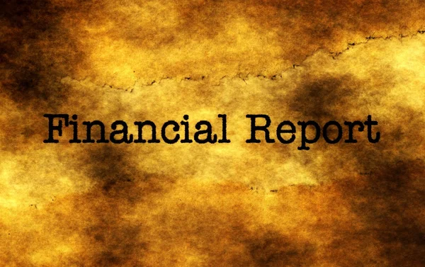 Conceito de grunge de relatório financeiro — Fotografia de Stock