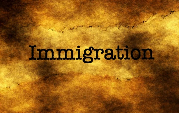 Begreppet invandringsgrunge — Stockfoto