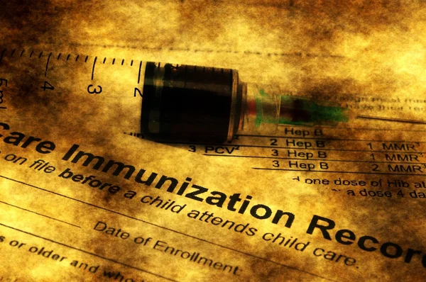 Immunisering grunge koncept — Stockfoto