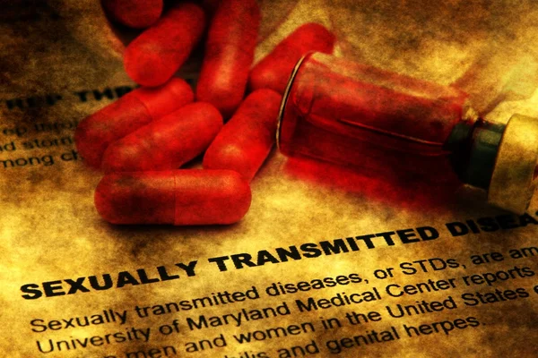 Sexually transmitted disease grunge concept — Stock Photo, Image