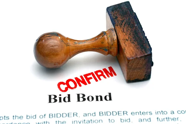 BID bond - schválen — Stock fotografie