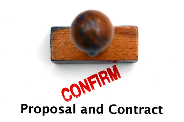 Proposal and contract — Stock Photo, Image