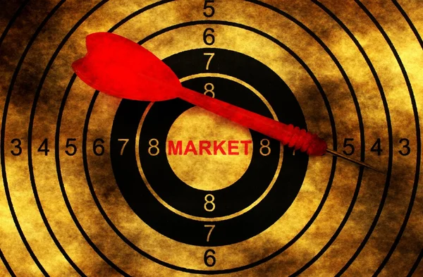 Market grunge  target — Stock Photo, Image