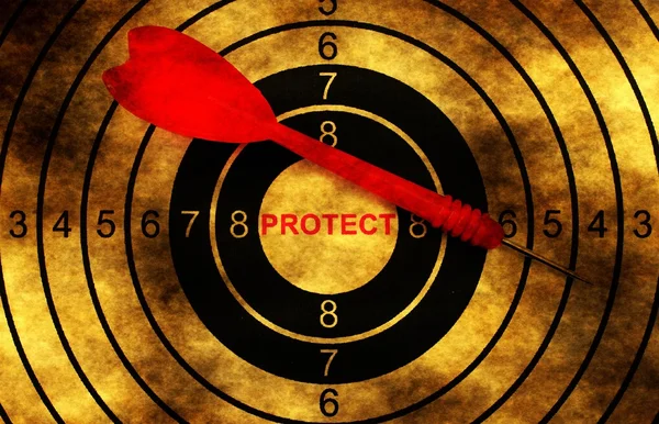 Protect grunge  target — Stock Photo, Image