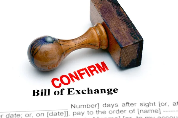 Bill of exchange — Stock Photo, Image