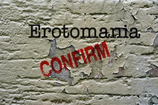 Erotomania confirmar — Fotografia de Stock