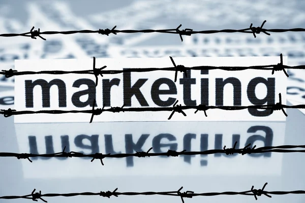 Verboden Marketing — Stockfoto