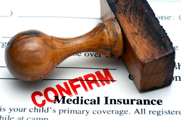 Medical insurance confirm — Stock Photo, Image