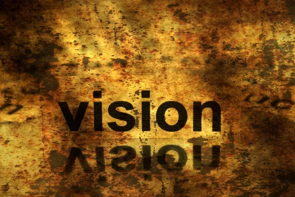 Vision tag on grunge background — 图库照片