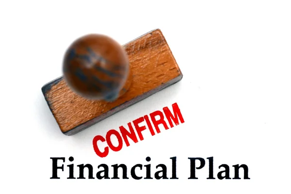 Financial plan — Stock Photo, Image