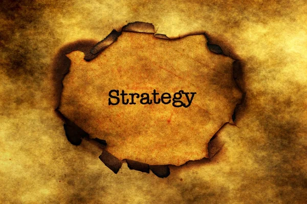 Strategy paper hole  concept — Stock Photo, Image