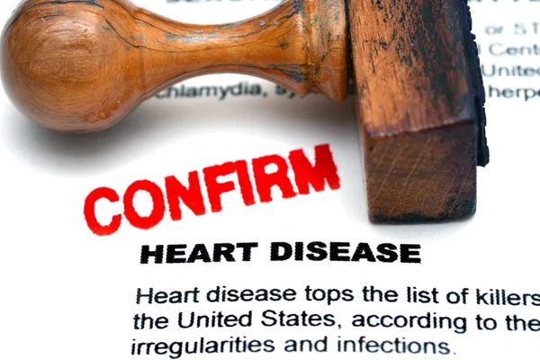 Heart disease form — Stock Photo, Image