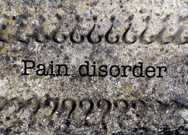 Pain disorder grunge concept — Stock Photo, Image