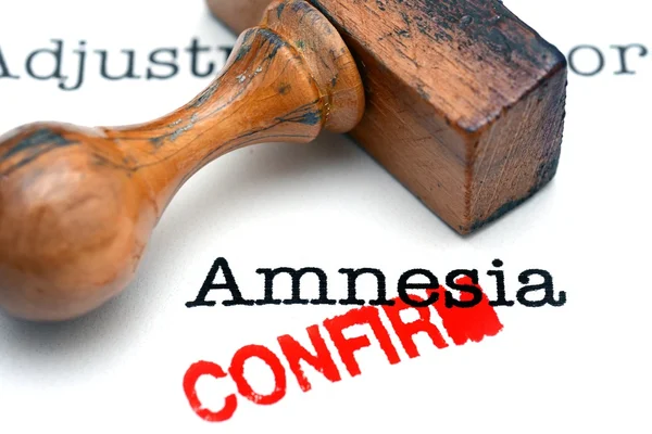 Amnesia confirmar —  Fotos de Stock