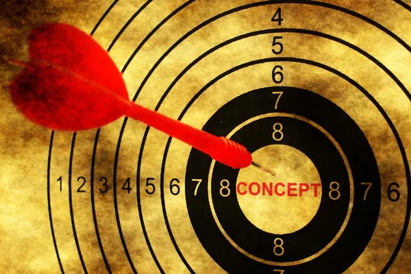 Concept target on grunge background — Stock Photo, Image