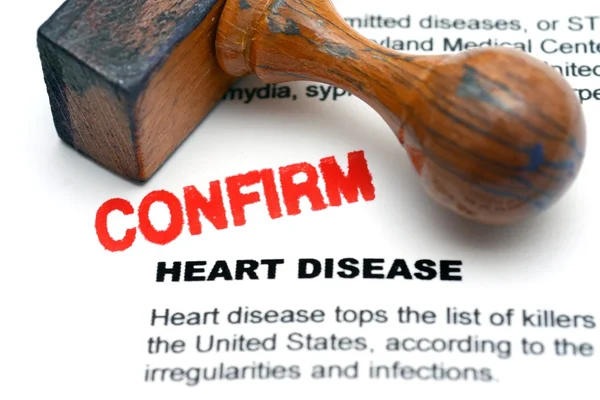 Heart disease confirm — Stock Photo, Image