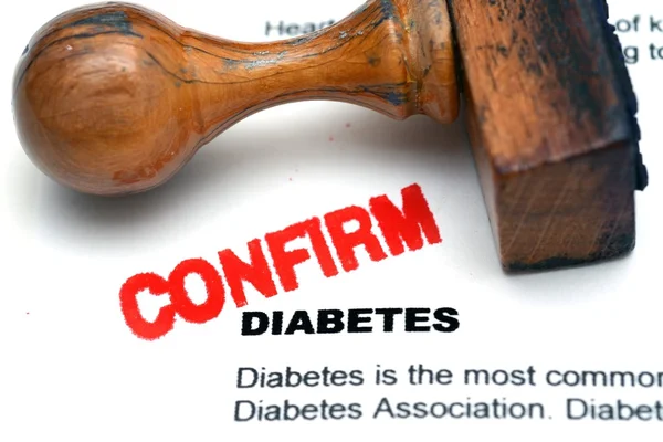 Diabetes confirm — Stock Photo, Image