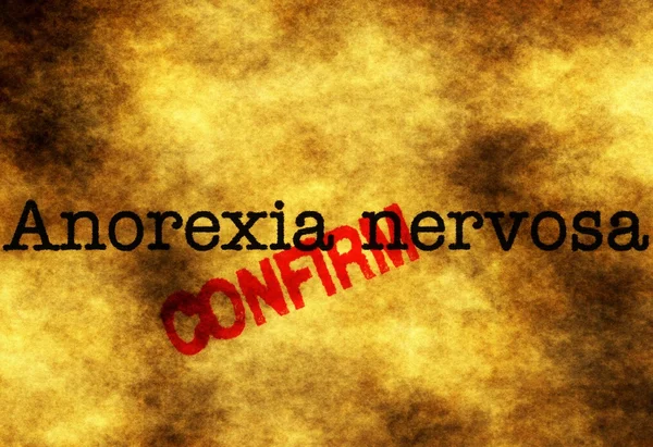 Anorexia nervosa confirm — Stock Photo, Image