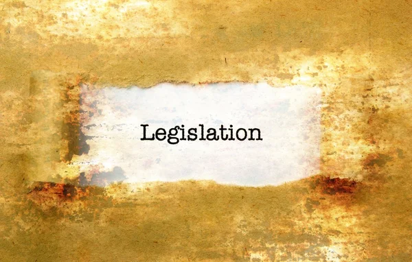 Κείμενο της νομοθεσίας δεν τοίχο — Φωτογραφία Αρχείου